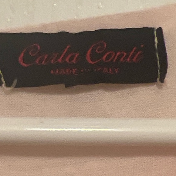 Elegant silk Peach Lace Blouse size large - Picture 8 of 8